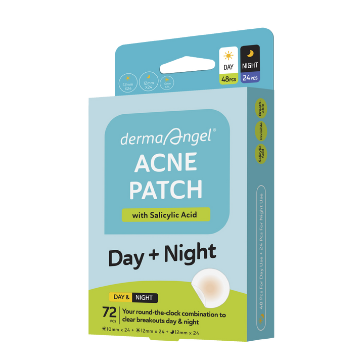 DermaAngel Acne Patch Day & Night | Invisible Pimple Patches for Clear ...